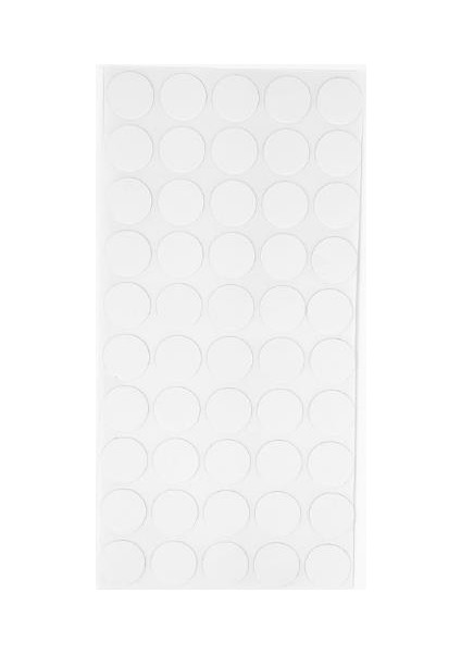 Kendinden Yapışkanlı Vida Tapası Beyaz 21 mm Yuvarlak 50 Parça
