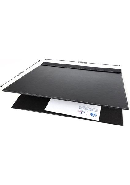 Aksu Krom Detaylı Isimlikli Sümen Takımı Lüks Ofis Seti Yeni Iş Ofis Hediyesi Masa Isimliği Siyah