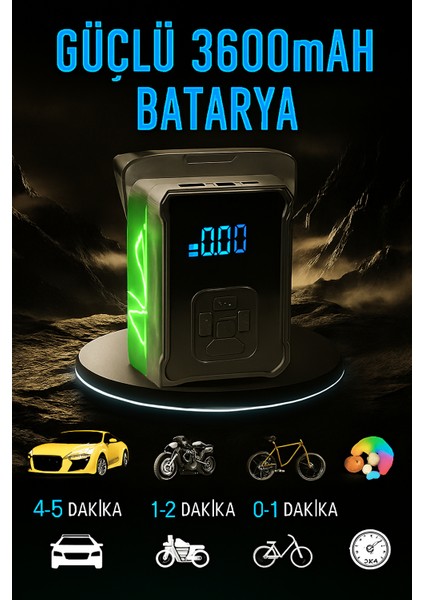 Taşınabilir Hava Pompası-Şişirme Derdi Bitti – Lastikten Şamandıraya Her Şey Için! fırsatları