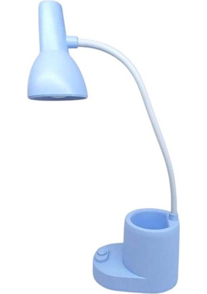 Mavi Kalemlikli Masa Lambası, Şık ve Kullanışlı Çalışma Işığı