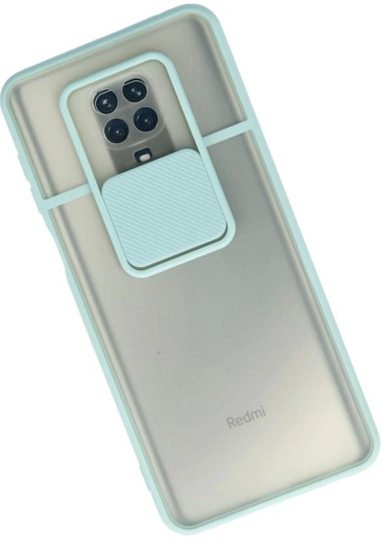 Xiaomi Redmi Note 9 Pro Kılıf Palm Buzlu Kamera Sürgülü Silikon - Turkuaz fiyatları