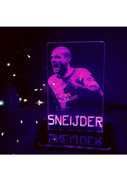 Çok Renkli 3D LED Gece Lambası, Yaratıcı ve Şık Dekorasyon Parçası