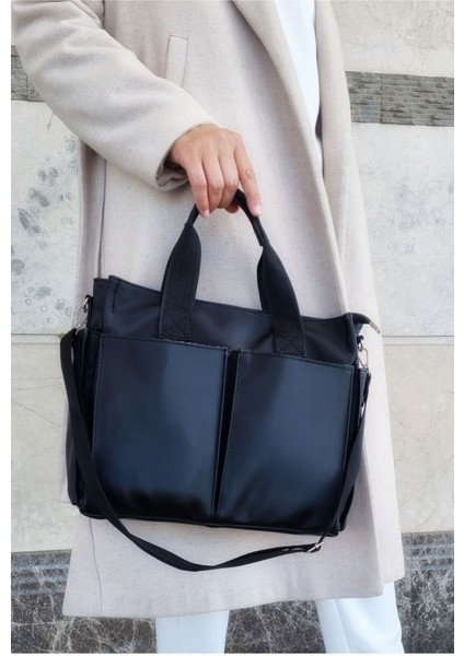 Kadın Siyah Orta Boy El ve Omuz Çantası, Şık ve Kullanışlı Tasarım modelleri