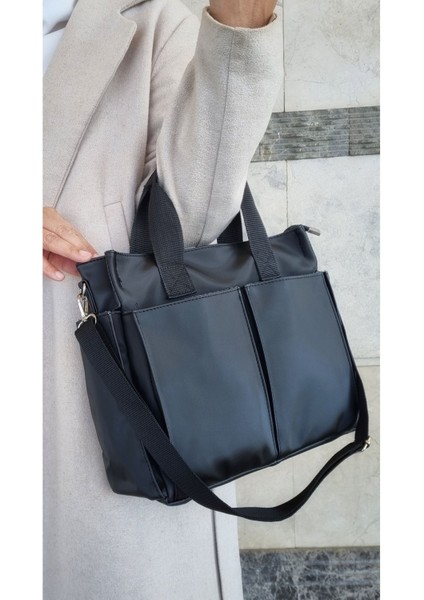 Kadın Siyah Orta Boy El ve Omuz Çantası, Şık ve Kullanışlı Tasarım indirimleri
