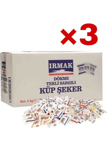 Sargılı Dökme Küp Şeker 5kg×3