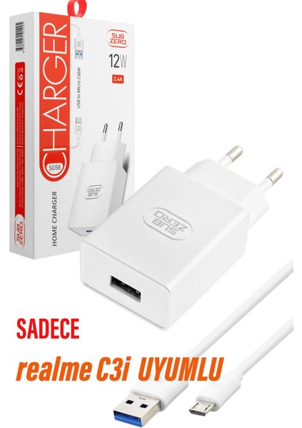 Realme C3I Şarj Aleti - Micro USB 12W fiyatları