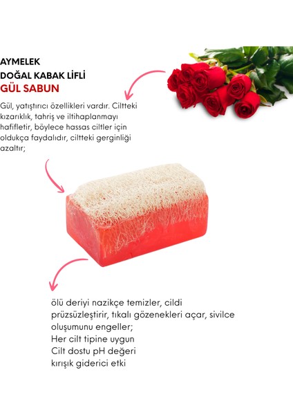 Ay Melek Sabun Doğal Kabak Lifli Gül Sabunu fiyatları