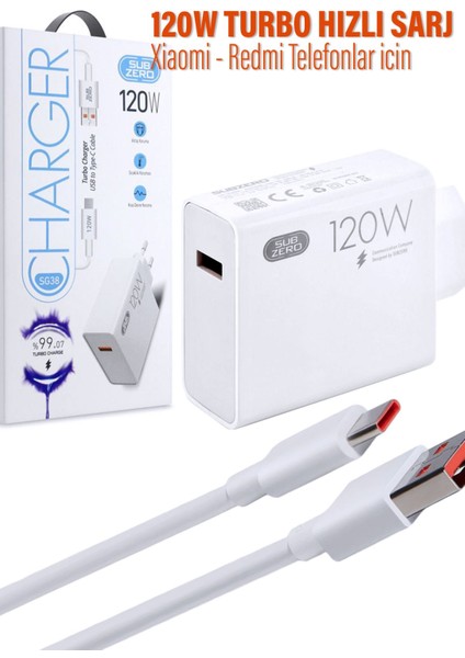 Xiaomi 13 - 13 Pro - 13T - Pro - 13 Lite - 13 Ultra Turbo Şarj Aleti 120W ve Kablosu modelleri