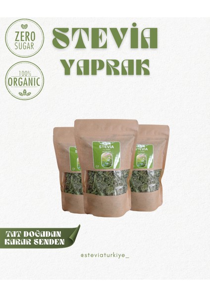 100 gr Stevia Şeker Otu Yeşil Granül Toz Kullanıma Hazır fiyatları