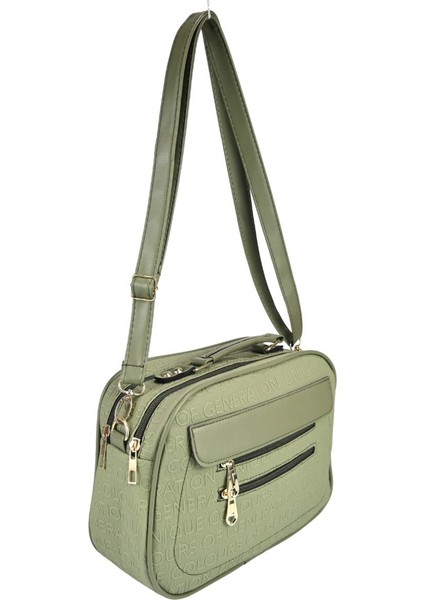 Haki Renkli Çapraz ve El Tutmalı Çok Gözlü Şık ve Kullanışlı Çanta indirimleri