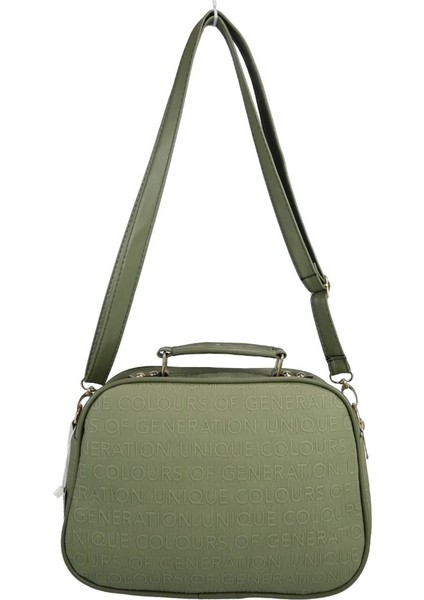 Haki Renkli Çapraz ve El Tutmalı Çok Gözlü Şık ve Kullanışlı Çanta