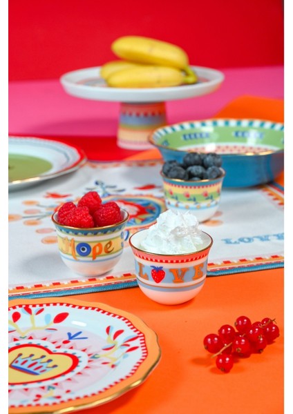 Renkli Desenli Mini Fincan Seti, 6'lı, 6x5 Cm, Şık ve Kullanışlı Ev Dekoru