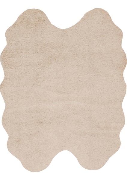 Mollis New Quard Beige Yumuşacık Dokulu Yıkanabilir Post Pelüş Halı