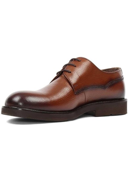 Erkek Taba Bağcıklı Deri Klasik Ayakkabı fırsatları