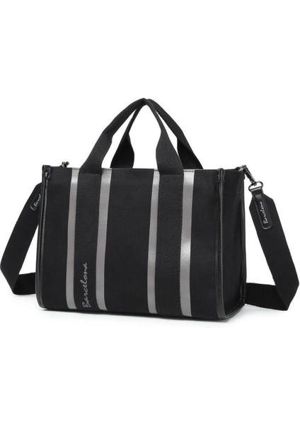 Şık Siyah Kanvas Kadın Omuz Çantası, Günlük ve Şık Kullanım Için Mükemmel Seçim fiyatları