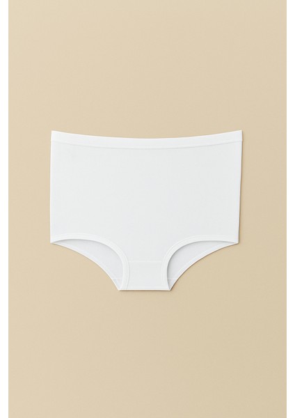 Yüksek Bel Toparlayıcı Modal Külot | Beyaz 4364 modelleri