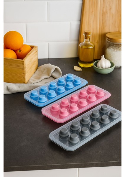 Doldurma Hazneli Sızdırmaz 3'lü Buz Kalıbı modelleri