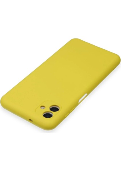 Samsung Galaxy A04E Kılıf Nano Içi Kadife Silikon - Sarı fırsatları