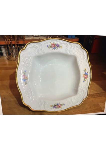 Rosenthal Sanssouci Porselen Tabak Kase - Büyük Boy - 27 cm x 27 cm x 6 cm