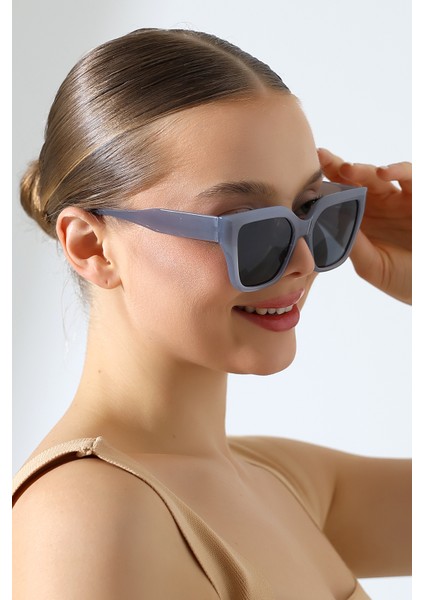 Kadın Cat Eyes Gri UV400 Güneş Gözlüğü 23031 C15 M modelleri