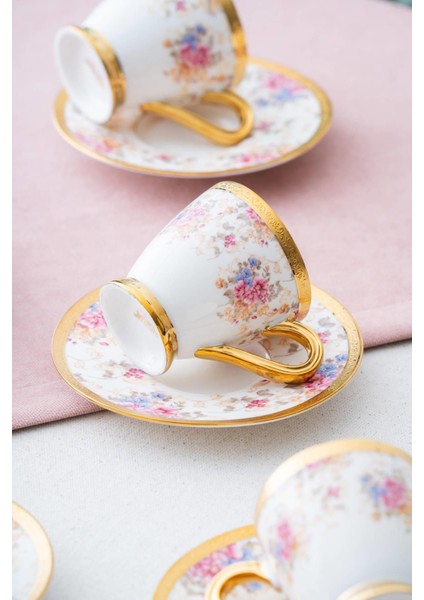 6 Kişilik Renkli Kahve Fincanı Takımı, 90 Ml, Şık ve Kullanışlı Set modelleri