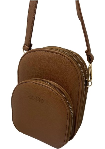 Kahverengi Kadın Günlük Omuz Çantası, Şık ve Kullanışlı Tasarım.