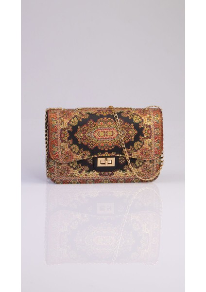 Şık Deri Detaylı Çapraz Kadın Çanta, El ve Omuz Kullanımına Uygun, Modern Tasarım