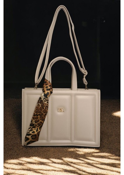 Vizon Fular Detaylı Şık ve Modern Kadın El-Omuz Çanta fiyatları