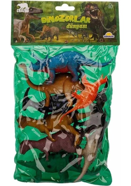 Bfs Nessiworld 0714 Dinozorların Dünyası Poşetli 9'lu Hayvan Oyun Seti -Sunman fırsatları