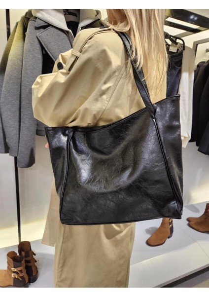 Şık Siyah Vintage Tarzı Çok Amaçlı Kadın Omuz Çantası modelleri