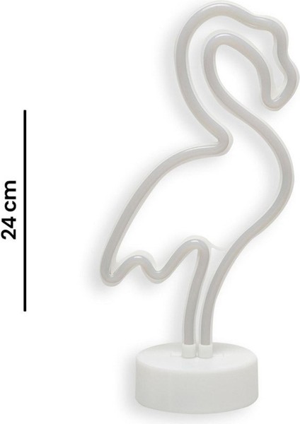 Beyaz Flamingo Neon LED Dekoratif Aydınlatma, Şık ve Modern Tasarım ile Ortamınıza Renk Katar fırsatları