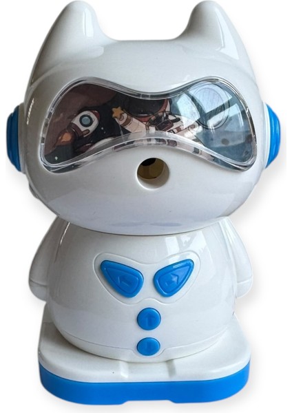 kedi Tasarımlı Mekanik Kalemtraş, Döner Kollu, 4 Renk Seçeneği modelleri