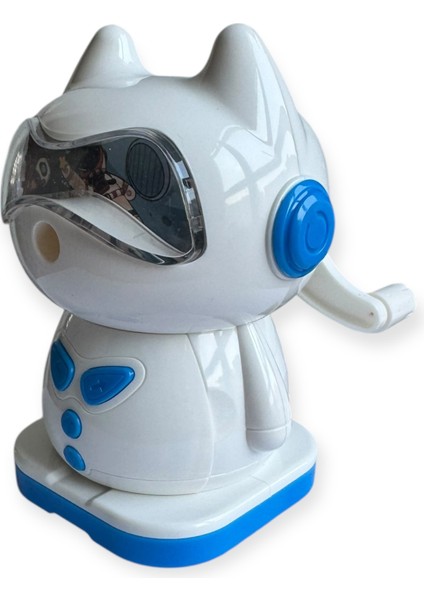 kedi Tasarımlı Mekanik Kalemtraş, Döner Kollu, 4 Renk Seçeneği indirimleri