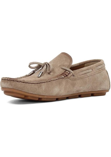 Erkek Vizon Süet Deri Loafer modelleri