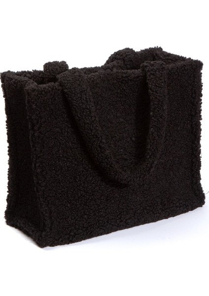 Peluş Siyah Omuz Çantası, Şık ve Rahat Günlük Kullanım Için Mükemmel Seçenek fırsatları