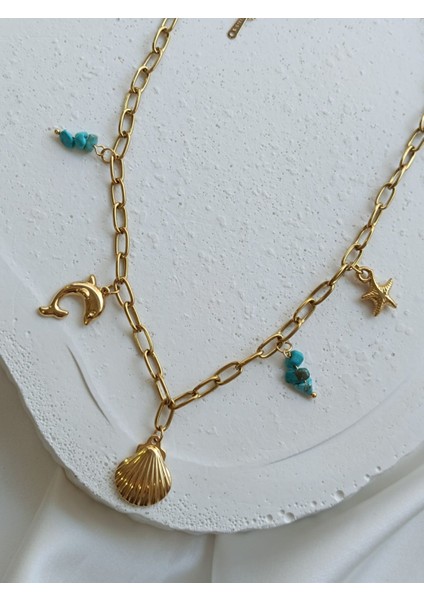 Midyeli Yunuslu Ataç Kolye fiyatları