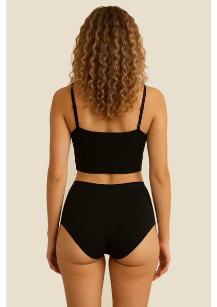 Yüksek Bel Toparlayıcı Modal Külot | Siyah 4364 fiyatları