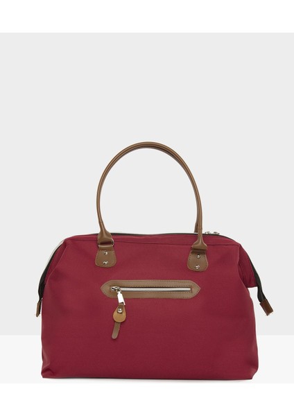 Şık Bordo Kadın Cocker Spaniel Baskılı Omuz Çantası, Kullanışlı ve Hafif Tasarım fırsatları