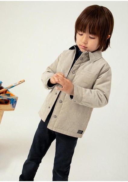 04-09 Yaş Erkek Çocuk Lacivert-Vizon Renk Çift Taraflı Ceket fiyatları