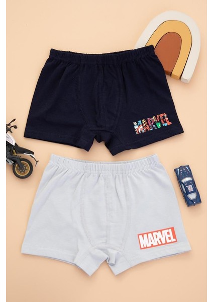 Marvel Lisanslı 2 Li Boxer - Çok Renkli