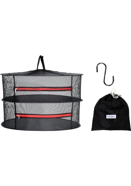 2 Katlı Meyve Sebze Bitki Kurutma Filesi | Katlanabilir Meyve Sebze Bitki Doğal Kurutma Sepeti