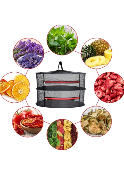 2 Katlı Meyve Sebze Bitki Kurutma Filesi | Katlanabilir Meyve Sebze Bitki Doğal Kurutma Sepeti indirimleri