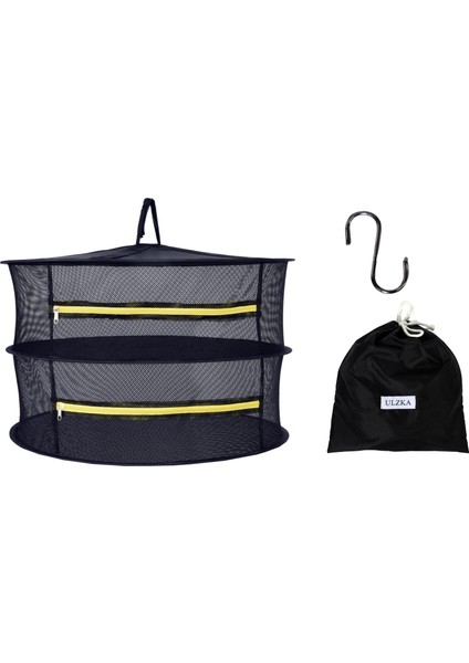 2 Katlı Meyve Sebze Bitki Kurutma Filesi | Katlanabilir Meyve Sebze Bitki Doğal Kurutma Sepeti