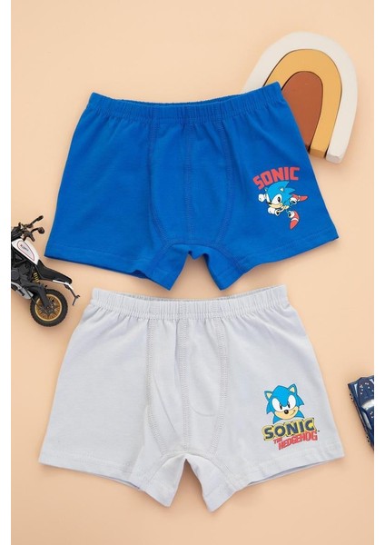 Sonıc Lisanslı 2 Li Boxer - Çok Renkli