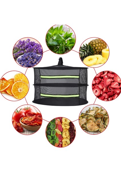 2 Katlı Meyve Sebze Bitki Kurutma Filesi | Katlanabilir Meyve Sebze Bitki Doğal Kurutma Sepeti indirimleri