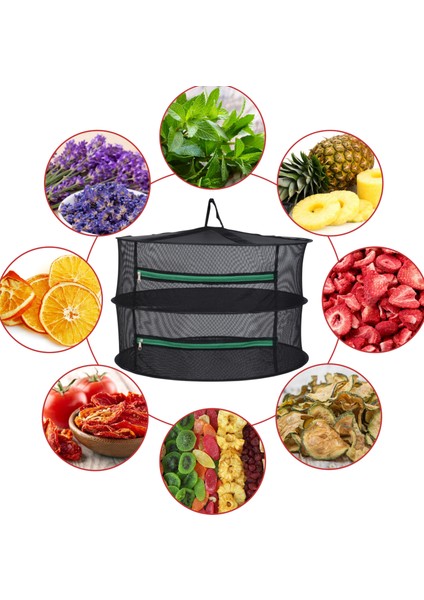 2 Katlı Meyve Sebze Bitki Kurutma Filesi | Katlanabilir Meyve Sebze Bitki Doğal Kurutma Sepeti indirimleri