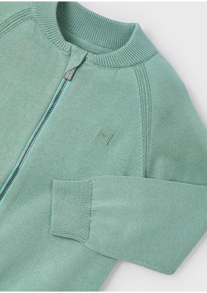 04-10 Yaş Erkek Çocuk Çağla Yeşili Fermuarlı Hırka - Çağla Yeşili fırsatları