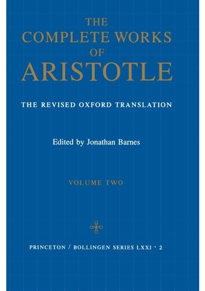 Complete Works Of Aristotle V2