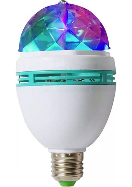 Çok Renkli Dönen Disko Lambası, Animasyonlu E27 Ampul, Eğlenceli Işıklandırma fiyatları