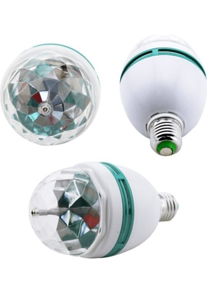 Çok Renkli Dönen Disko Lambası, Animasyonlu E27 Ampul, Eğlenceli Işıklandırma modelleri
